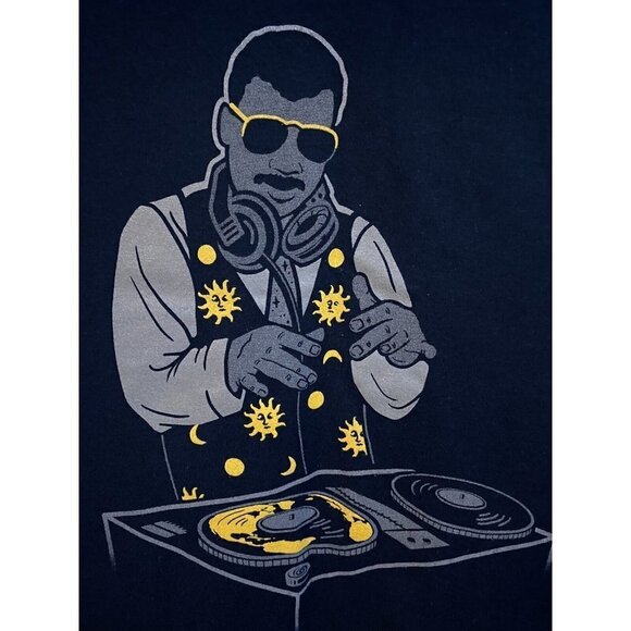 Teefury Blue Graphic T-Shirt XXXL 3XL DJ Preshrunk Unisex Lightweight Cotton New - Picture 3 of 5